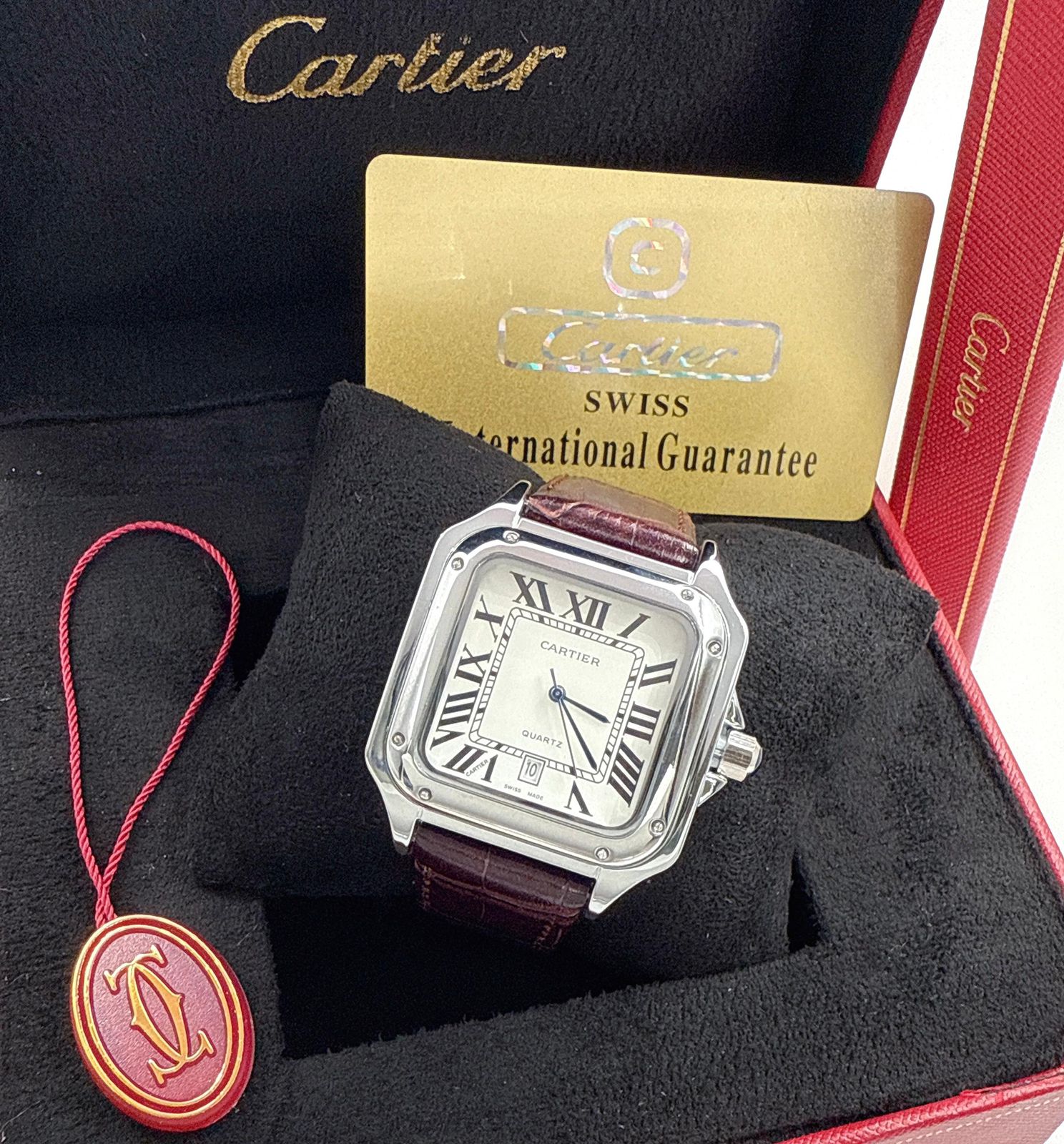 Cartier master quality battery operated watch