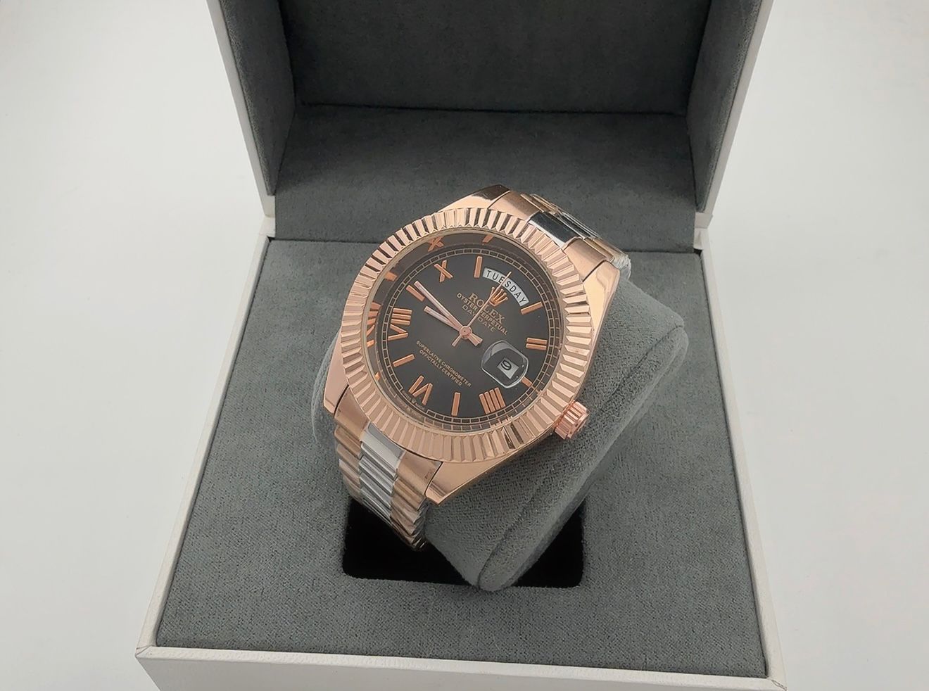 Rolex master quality battery operated watch size ( 42 )