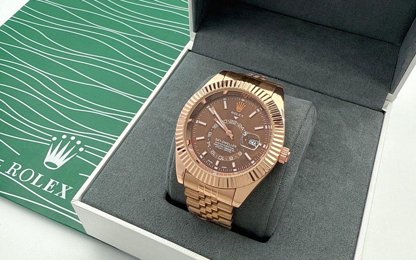 Rolex master quality battery operated watch size ( 42 )