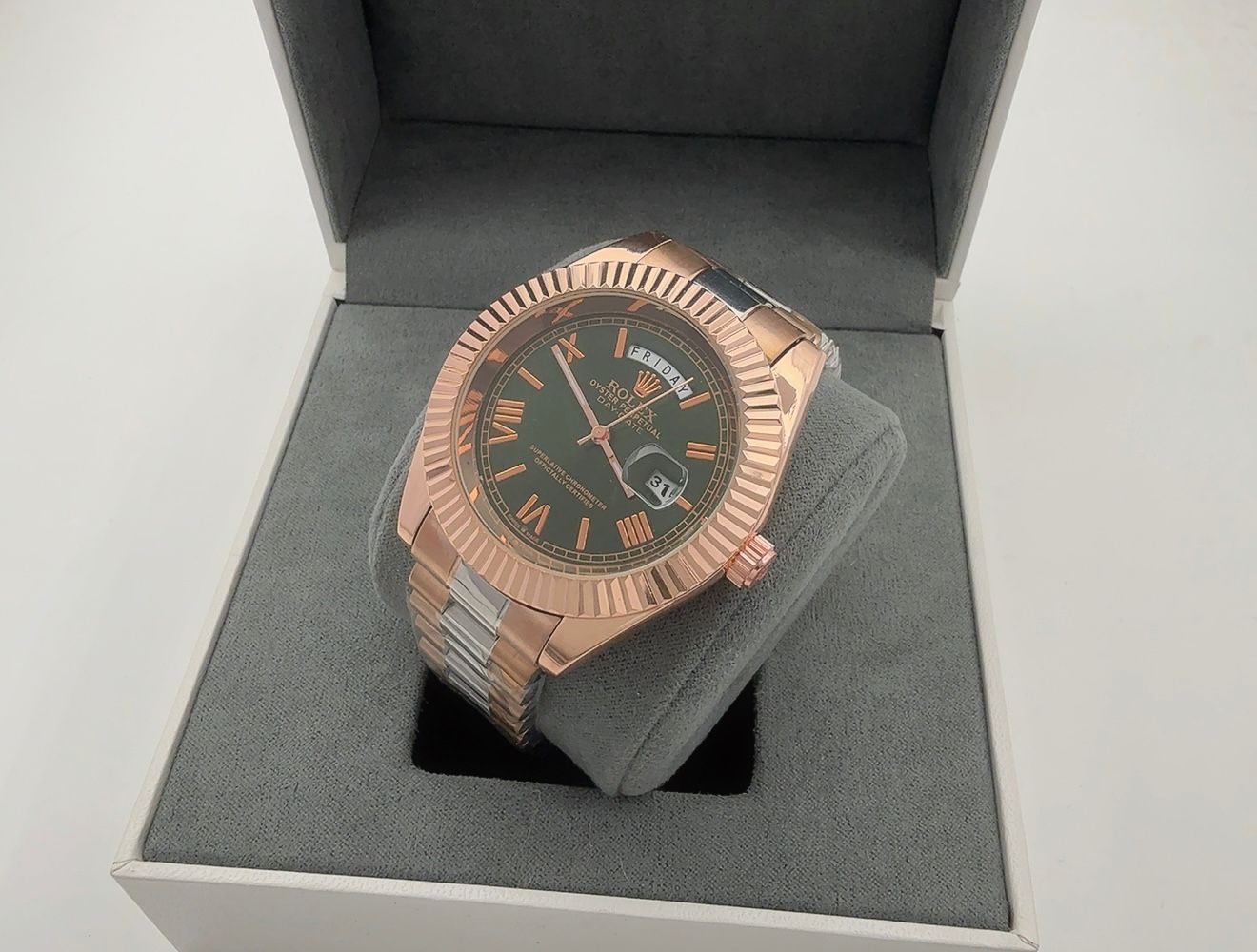 Rolex master quality battery operated watch size ( 42 )