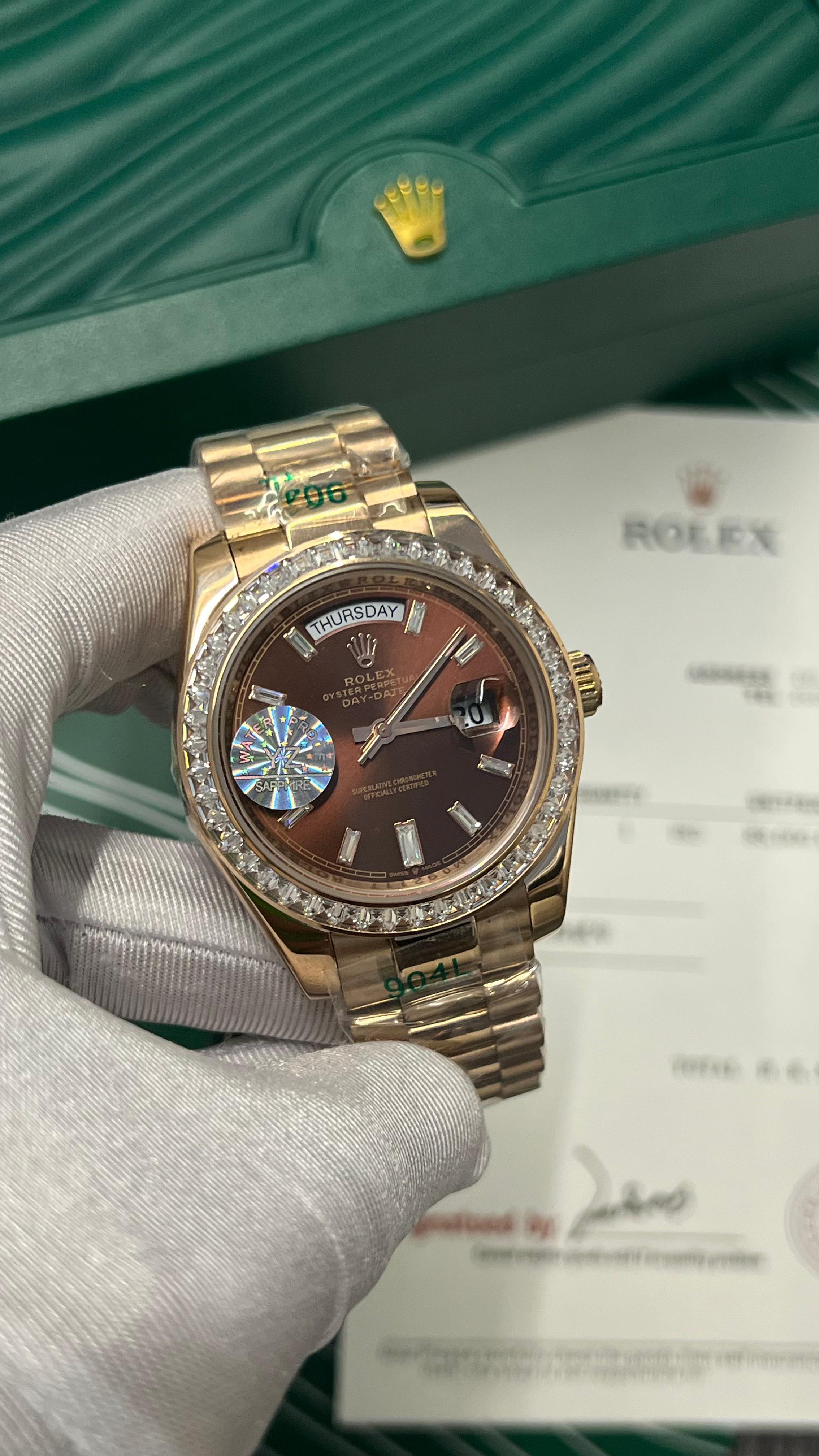 ROLEX daydate master quality automatic watch 2 year warranty