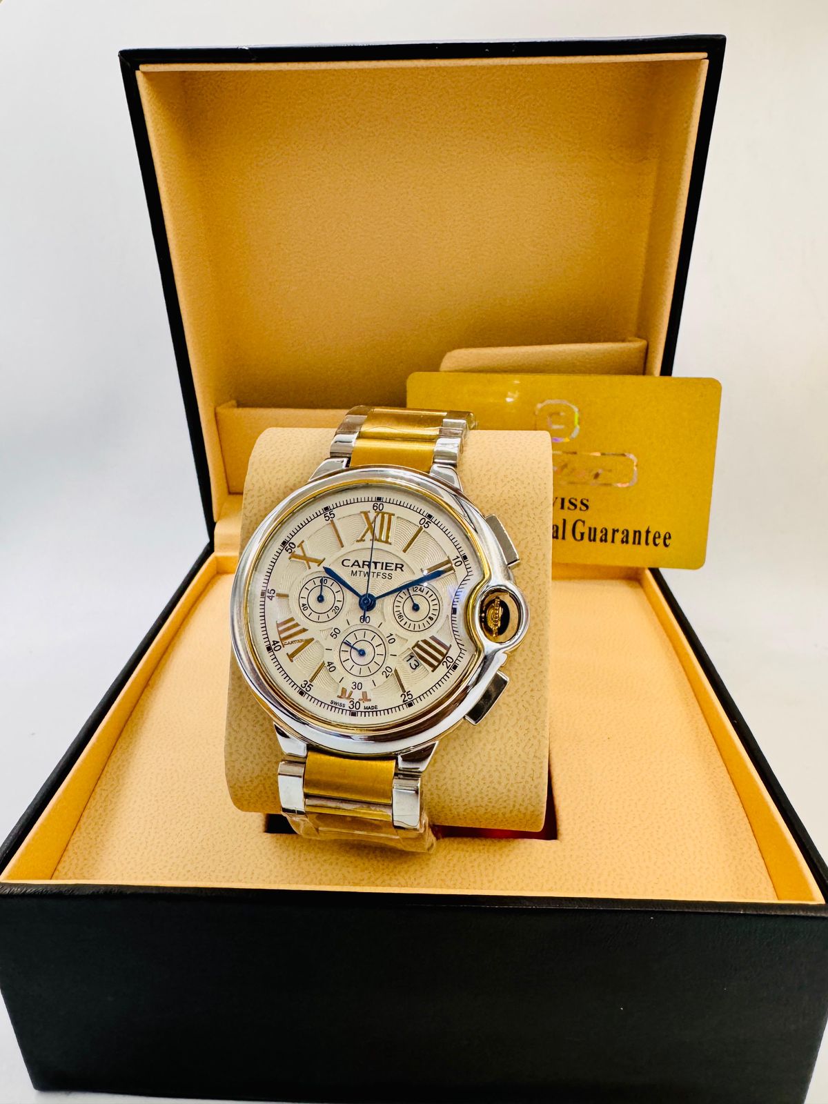 Cartier watch for man battery operated