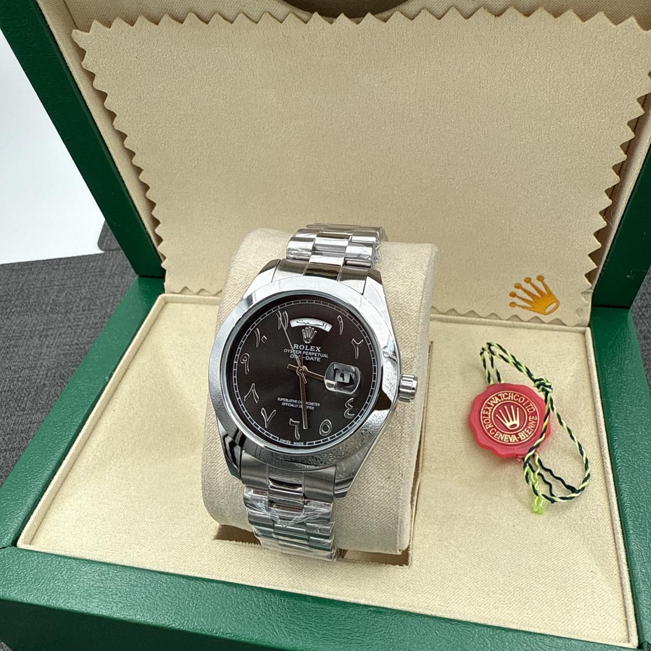 Rolex watch for man battery operated size ( 41 )