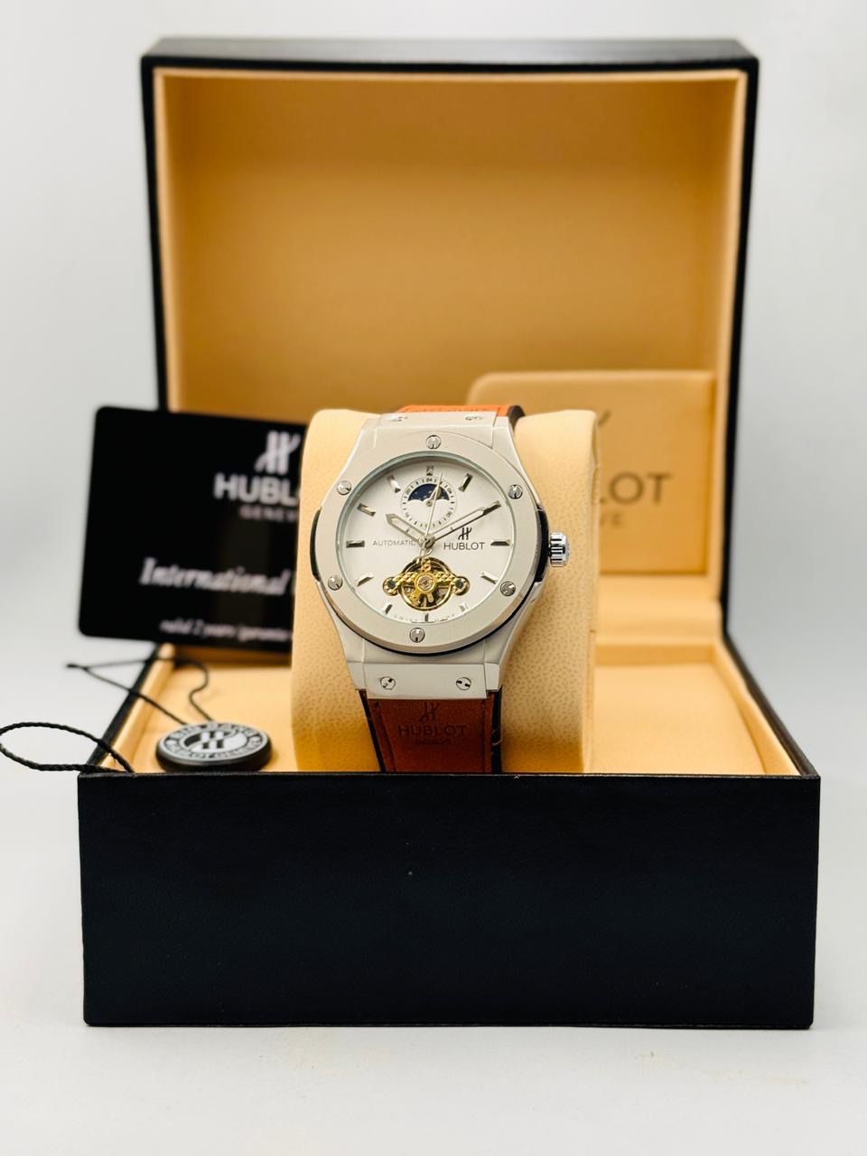 Hublot automatic master quality watch 2 year warranty